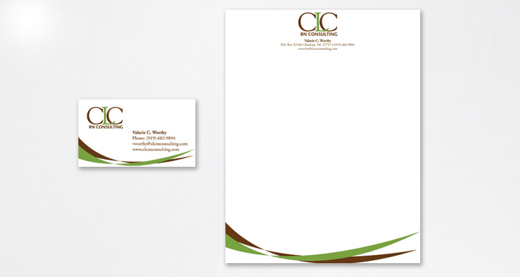 letterhead and business card